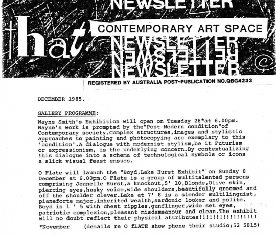 1984 - 1986 O'Flate Studios