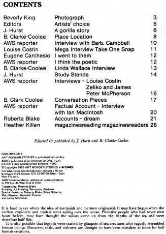 1983 Art Wonder Stories Magazine