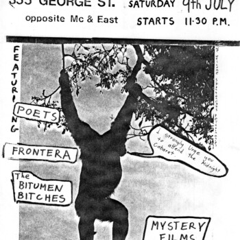 1983 One Flat George St Branch Midnight Cabaret Flyer